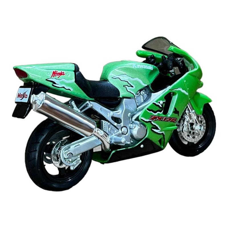 Miniatura Moto Kawasaki Ninja ZX12R Verde Maisto 1:18 - Miniaturas